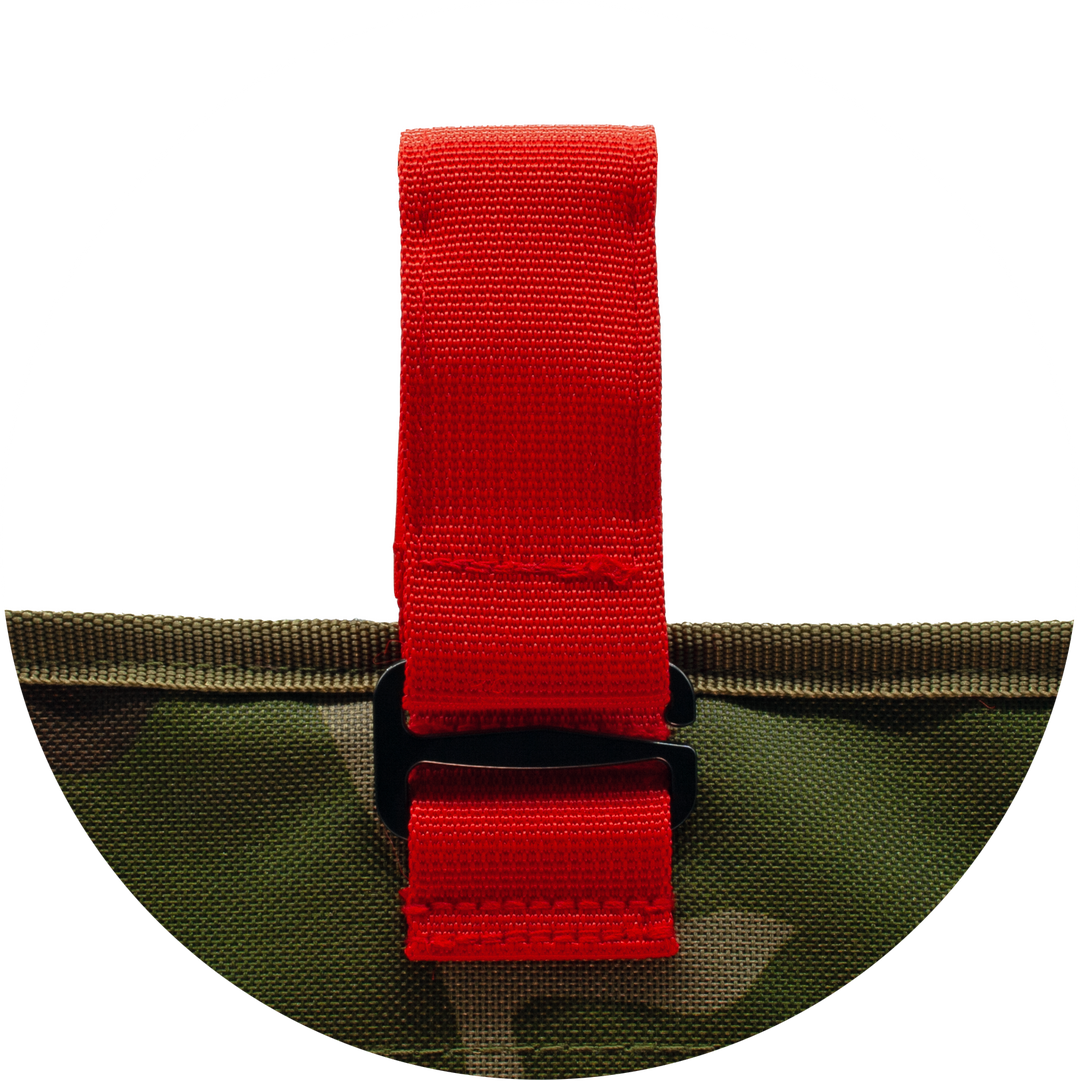 Ophangbare toilettas Washroll camouflage – detail haak
