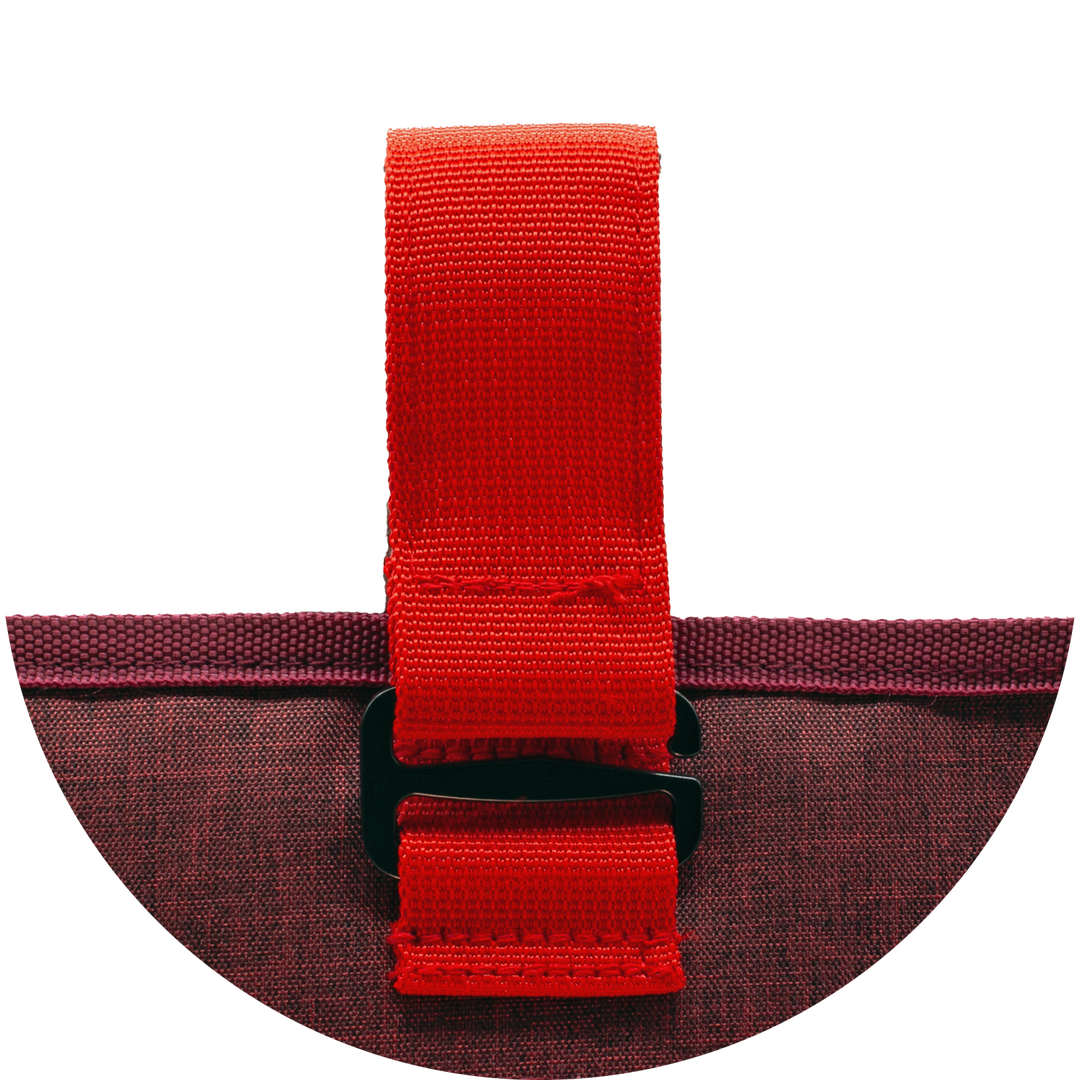 Ophangbare toilettas Washroll Rood – detail haak