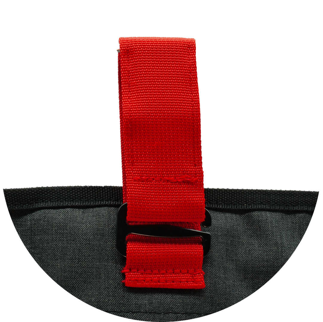 Ophangbare toilettas Washroll zwart – detail haak