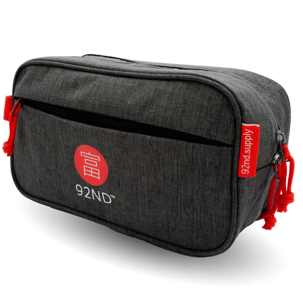 Toiletry bag 3.6L with handy compartments gray large toiletry bag simple model