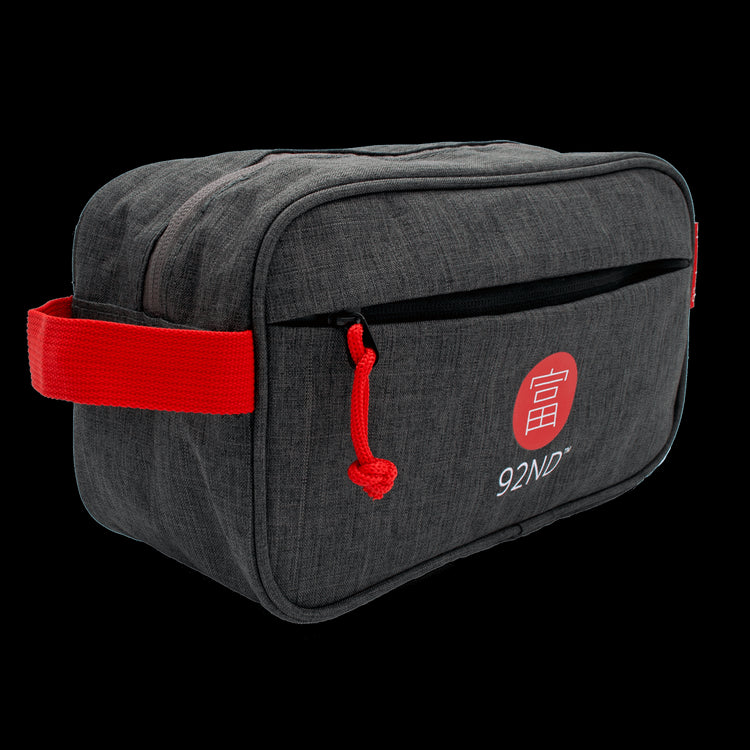 Toiletry bag 3.6L with handy compartments gray simple toiletry bag with plenty of space