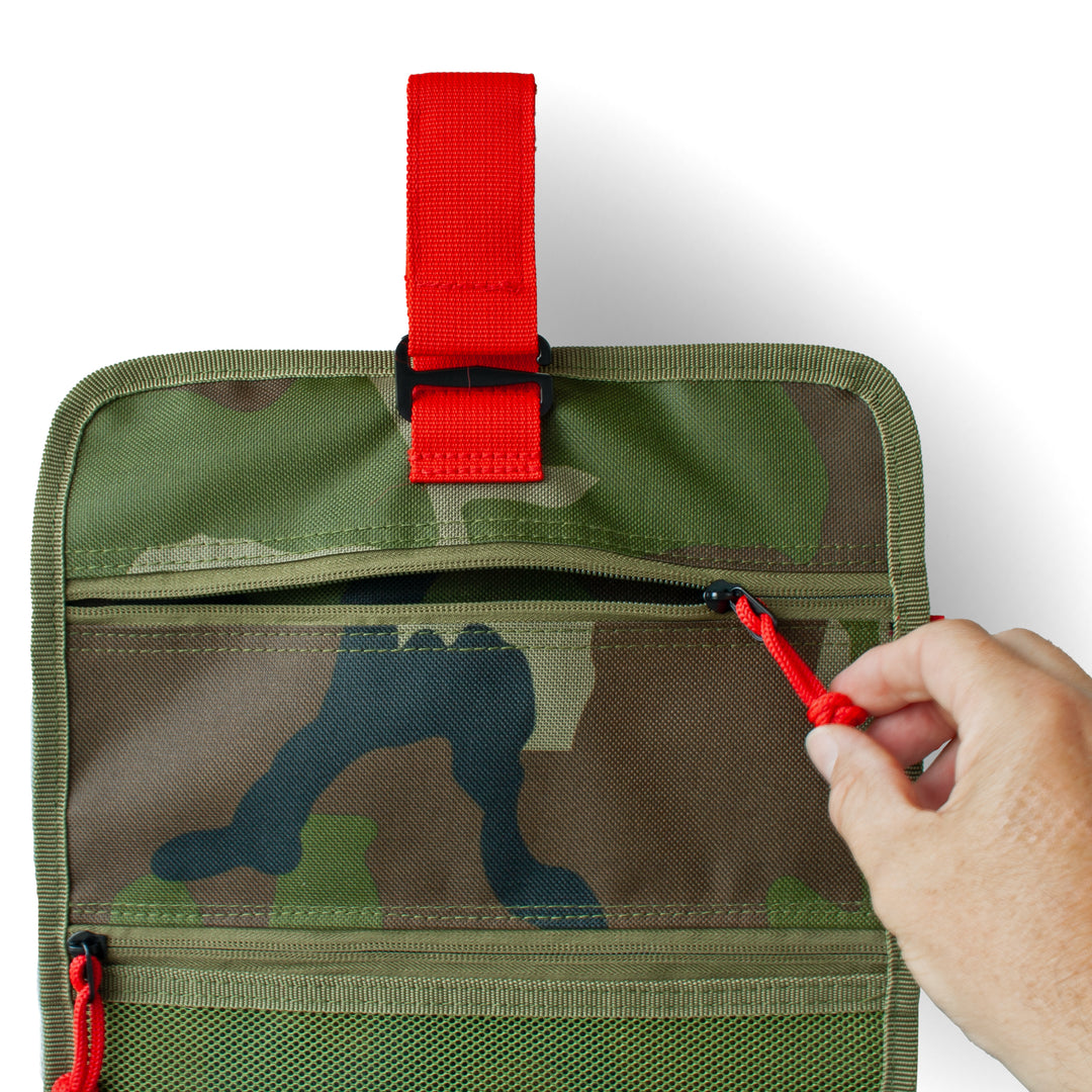 Ophangbare toilettas Washroll camouflage ritssluiting – 92ND.SUPPLY