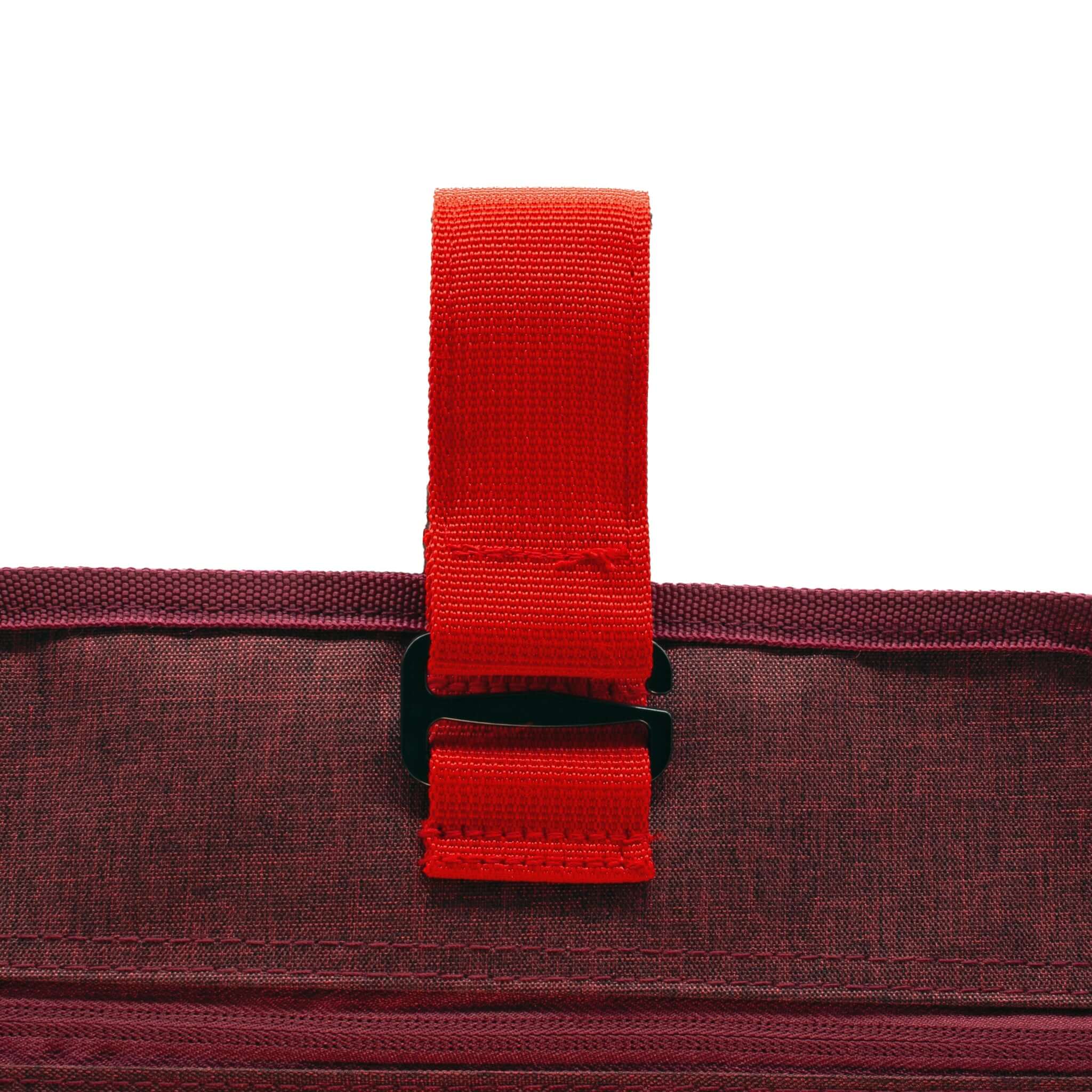 Hanging toiletry bag Washroll red strap with hook – 92ND.SUPPLY